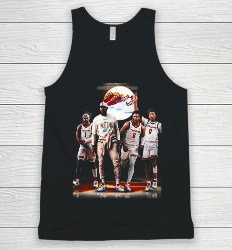 Lebron James Gifted The Whole Usc Trojan Basketball Team Their Own Exclusive Lebron 21S Unisex Tank Top