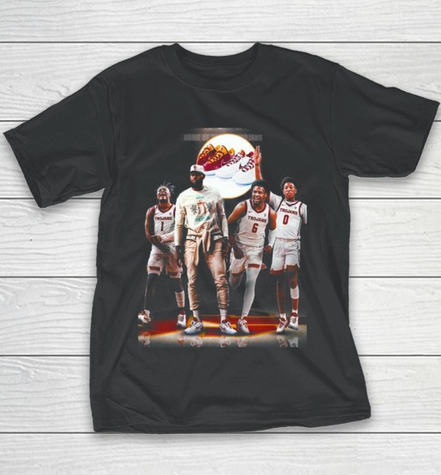Lebron James Gifted The Whole Usc Trojan Basketball Team Their Own Exclusive Lebron 21S Youth T-Shirt