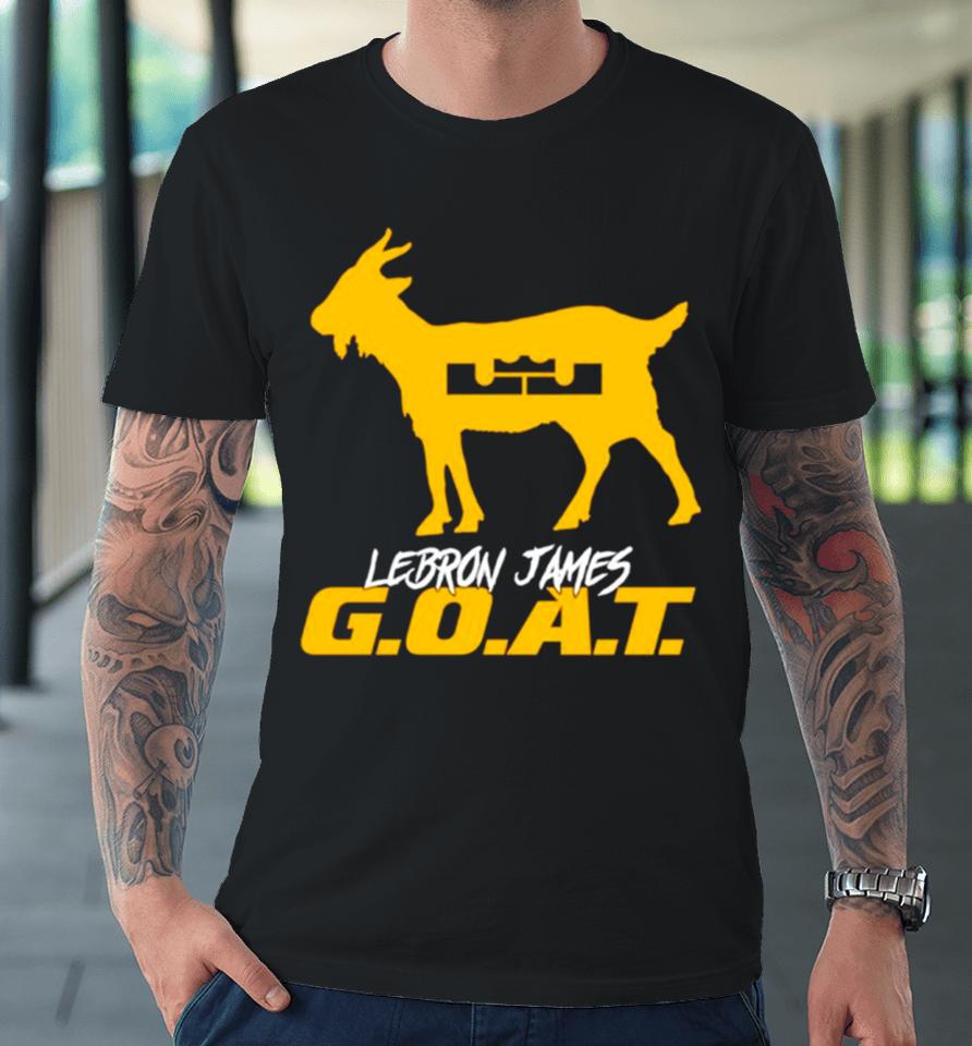 Lebron James Goat Los Angeles Lakers Basketball Premium T-Shirt