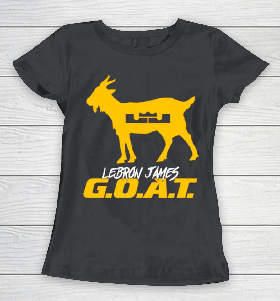 Lebron James Goat Los Angeles Lakers Basketball Women T-Shirt