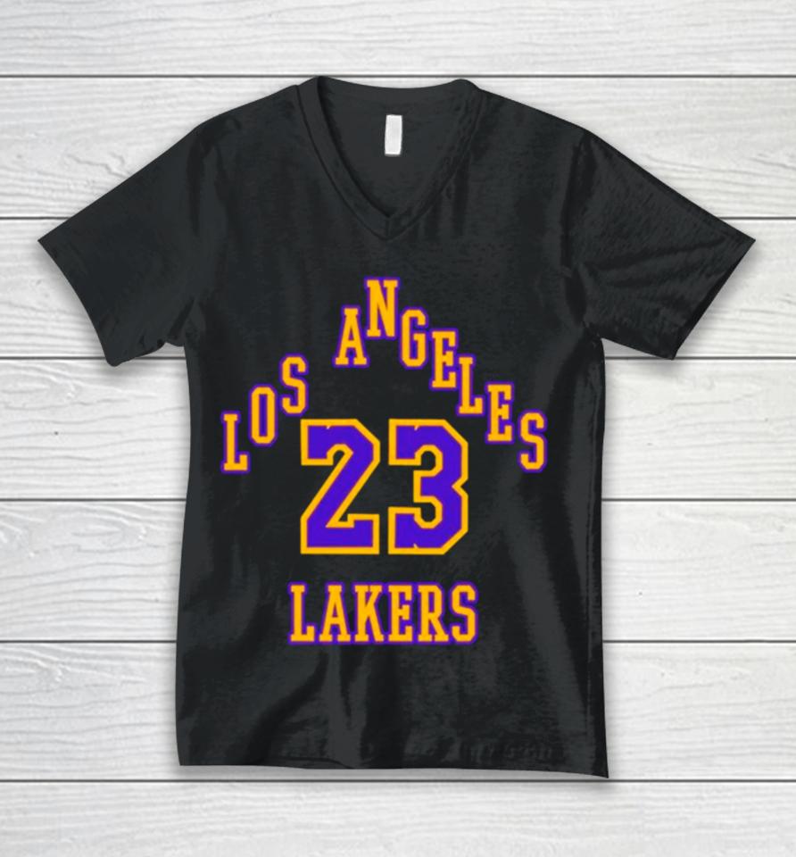 Lebron James Lakers 23 Player Basketball Classic Unisex V-Neck T-Shirt