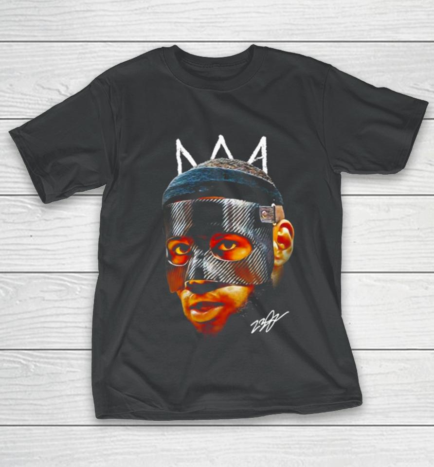Lebron James Mask Masked Lebron Basketball Graphic Design King James Signature T-Shirt