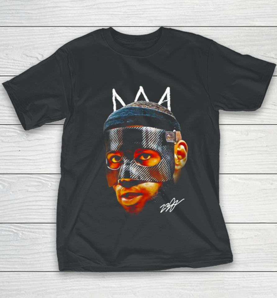 Lebron James Mask Masked Lebron Basketball Graphic Design King James Signature Youth T-Shirt