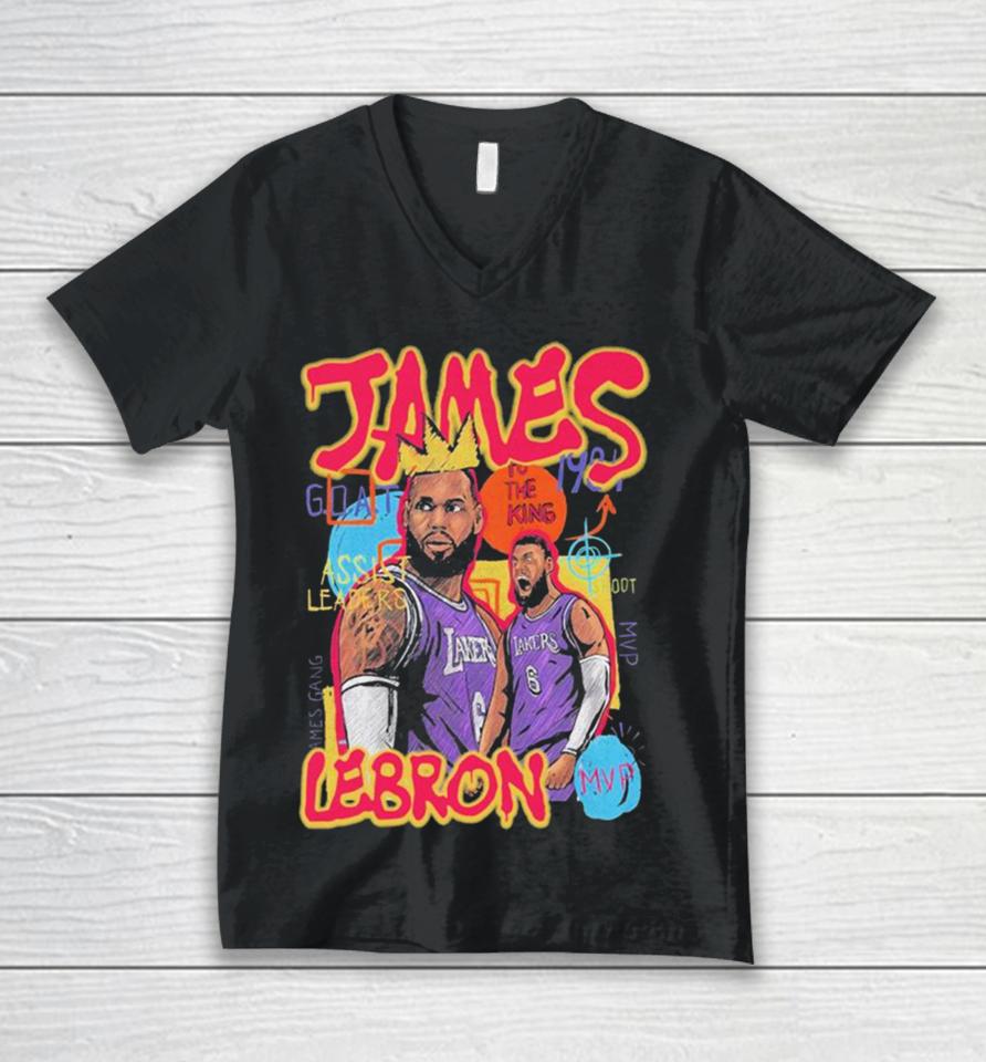 Lebron James Mvp To The King Vintage Unisex V-Neck T-Shirt