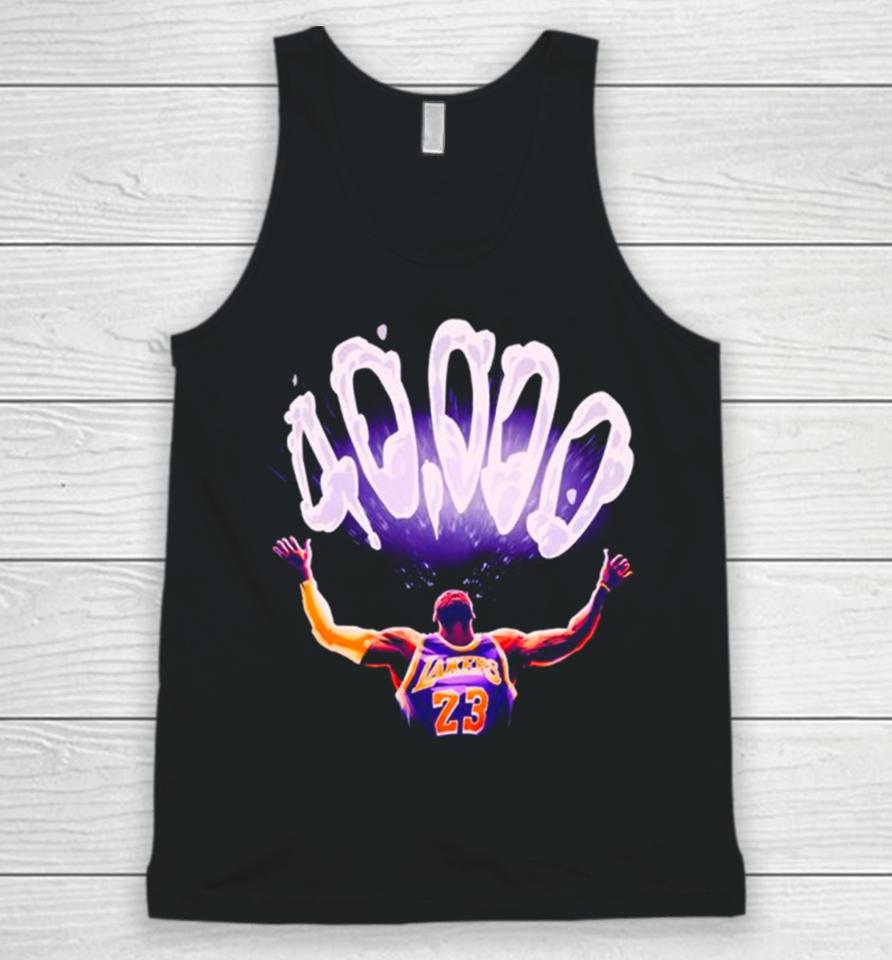 Lebron James The First Nba Player 40,000 Career Points Unisex Tank Top