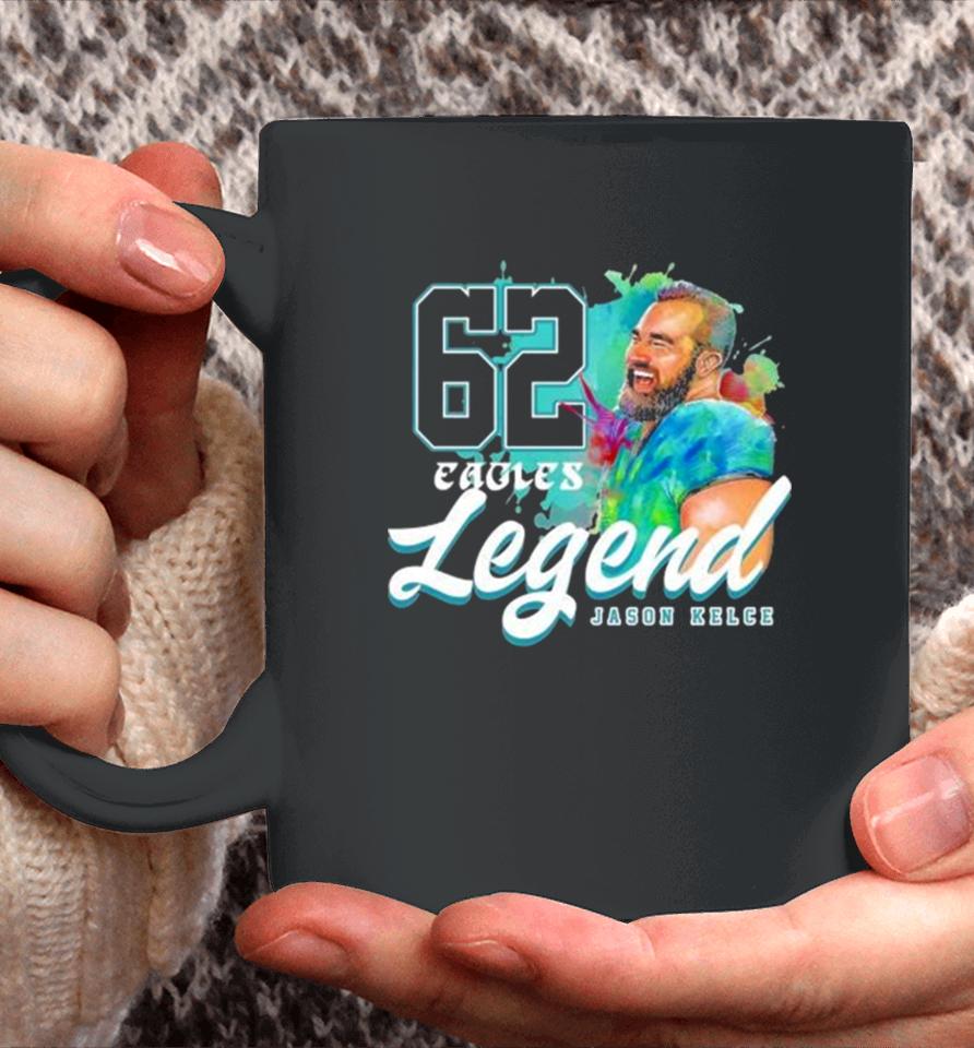 Legend 62 Jason Kelce Philadelphia Eagles Players Coffee Mug