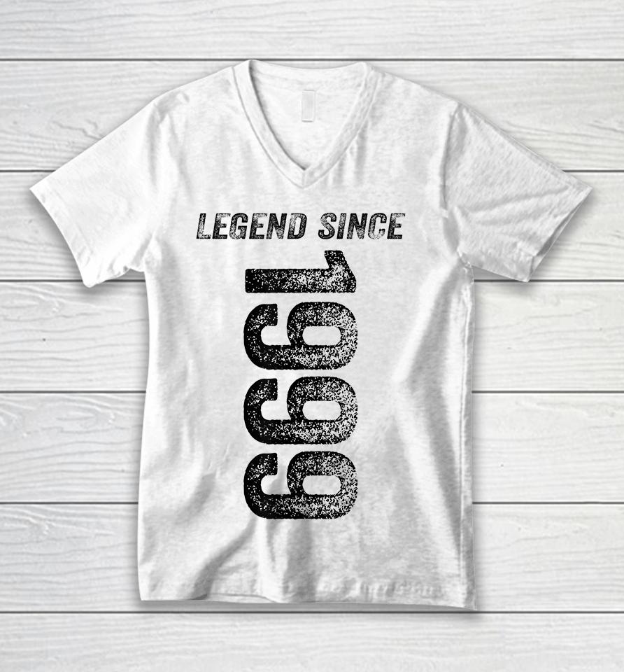 Legend Since 1999 Birthday Unisex V-Neck T-Shirt