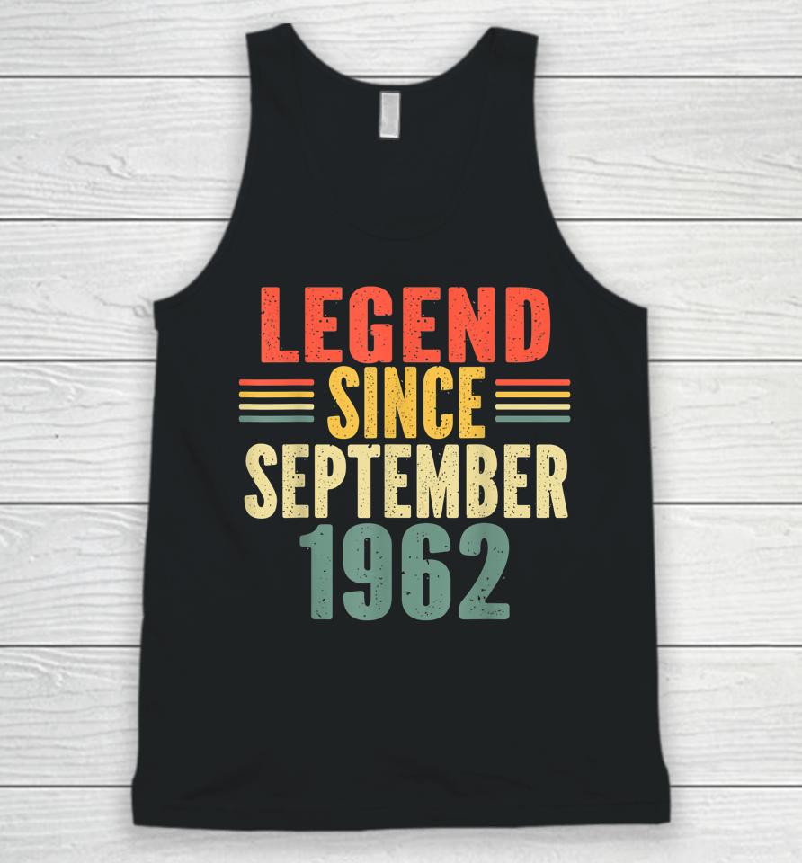 Legend Since September 1962 62Th Years Old Unisex Tank Top
