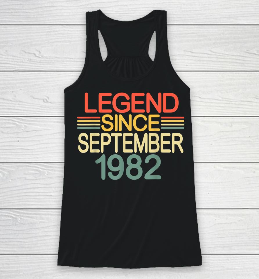 Legend Since September 1982 Awesome Since September 1982 Racerback Tank