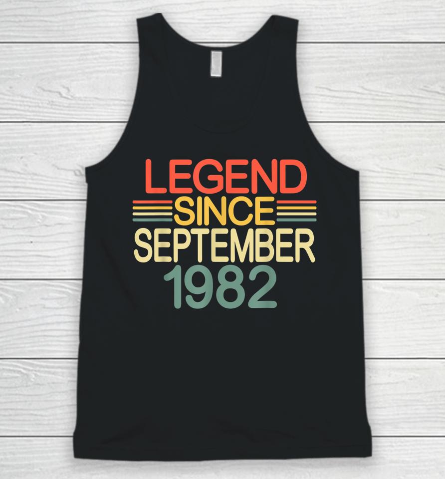 Legend Since September 1982 Awesome Since September 1982 Unisex Tank Top