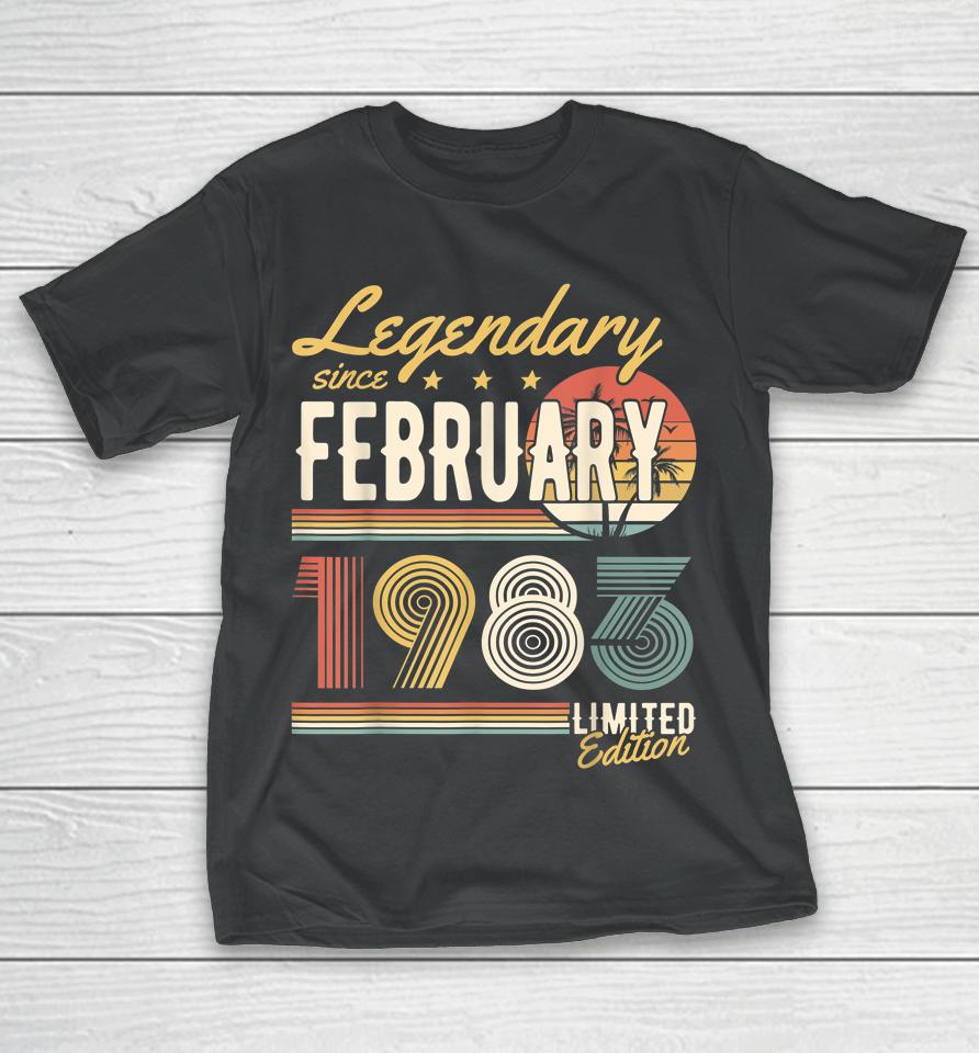 Legendary Since February 1983 Happy Birthday T-Shirt