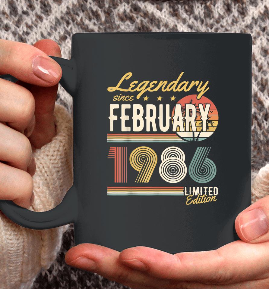 Legendary Since February 1986 Happy Birthday Coffee Mug