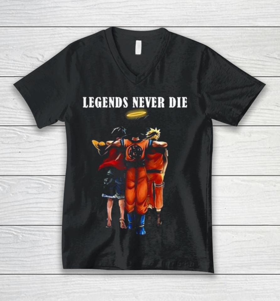 Legends Never Die Akira Toriyama Unisex V-Neck T-Shirt
