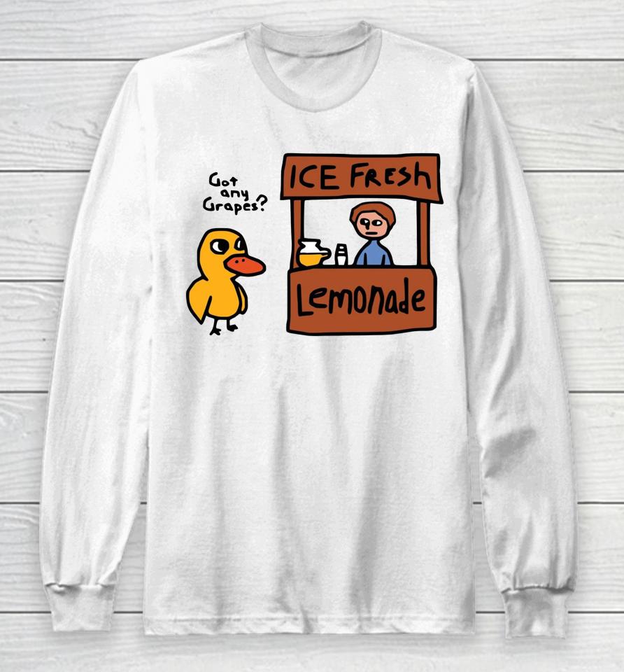 Lemonade Duck Song Got Any Grapes Funny Legendary Long Sleeve T-Shirt