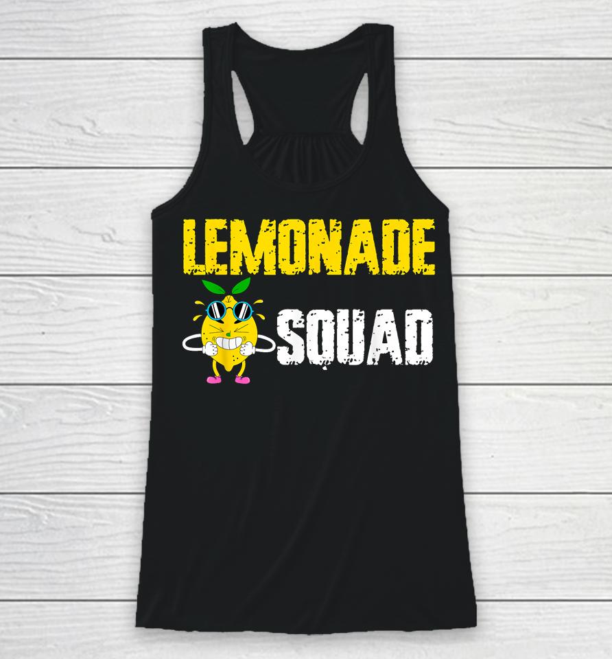 Lemonade Squad Funny For Stand Boss Lemon Juice Summer Racerback Tank