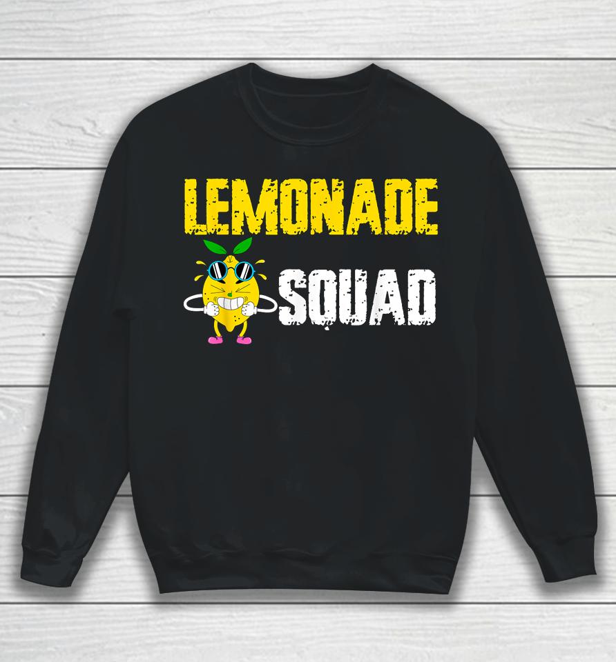Lemonade Squad Funny For Stand Boss Lemon Juice Summer Sweatshirt