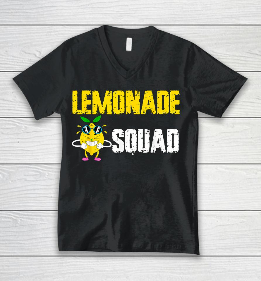 Lemonade Squad Funny For Stand Boss Lemon Juice Summer Unisex V-Neck T-Shirt