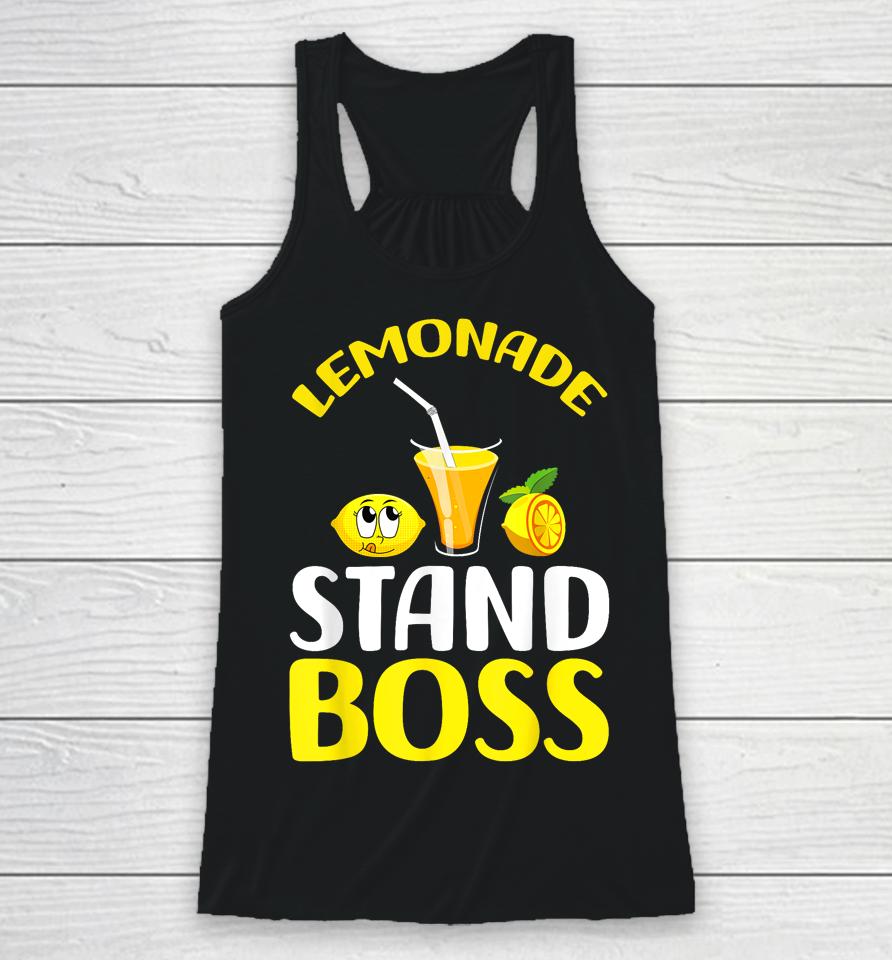 Lemonade Stand Boss Funny Lemonade Summer Racerback Tank