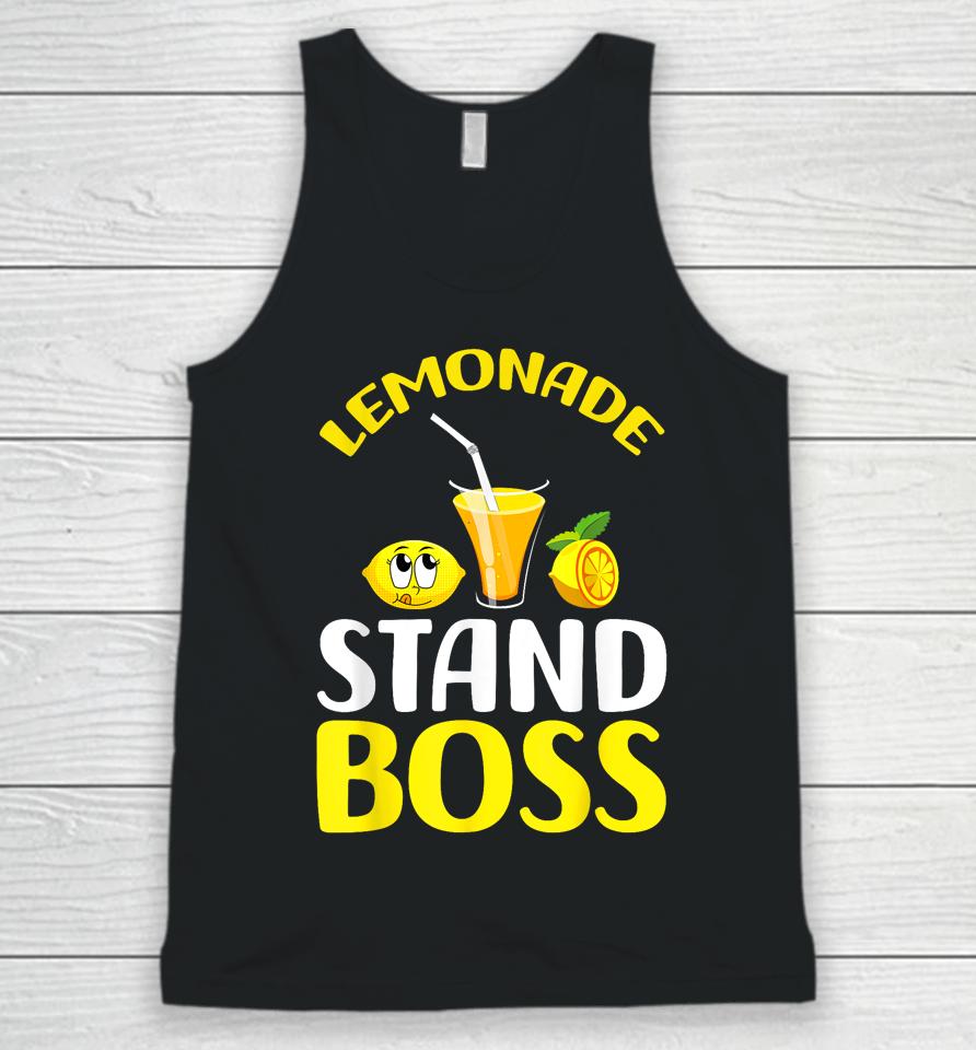 Lemonade Stand Boss Funny Lemonade Summer Unisex Tank Top