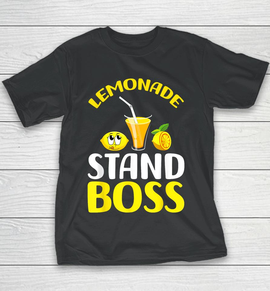 Lemonade Stand Boss Funny Lemonade Summer Youth T-Shirt
