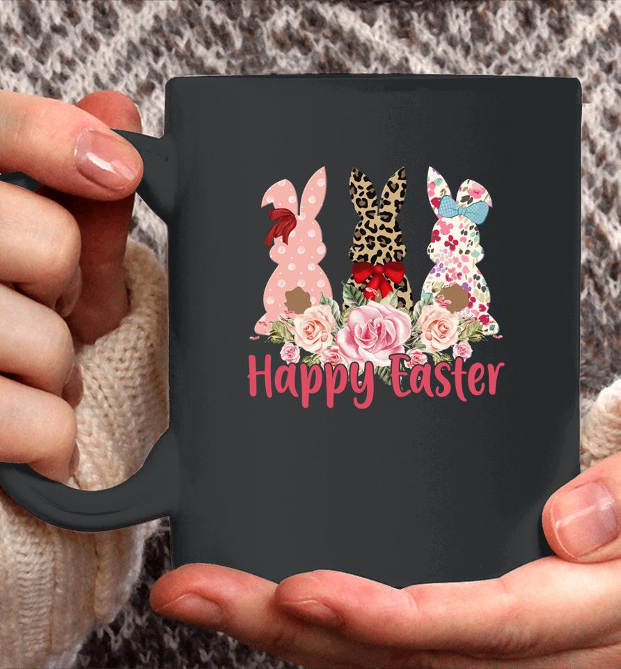 Leopard Easter Bunny Rabbit Trio Cute Easter Coffee Mug
