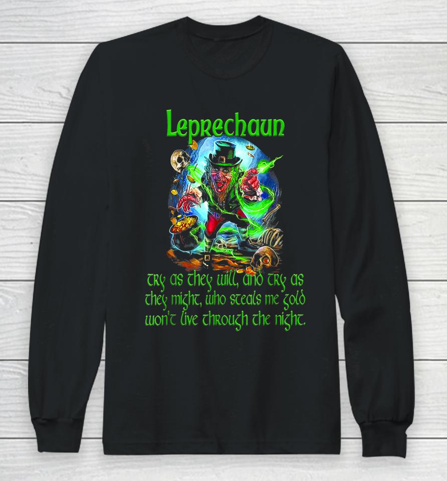 Leprechaun Horror Movie St Patrick's Day Long Sleeve T-Shirt