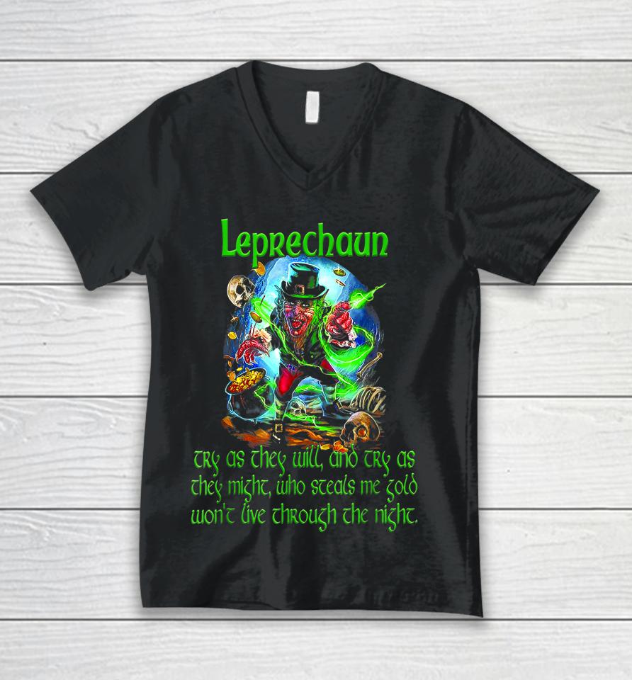 Leprechaun Horror Movie St Patrick's Day Unisex V-Neck T-Shirt