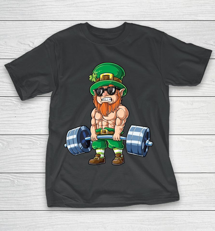 Leprechaun St Patrick's Day Weightlifting Deadlift Fitness T-Shirt