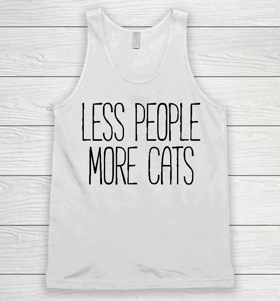 Less People More Cats Unisex Tank Top