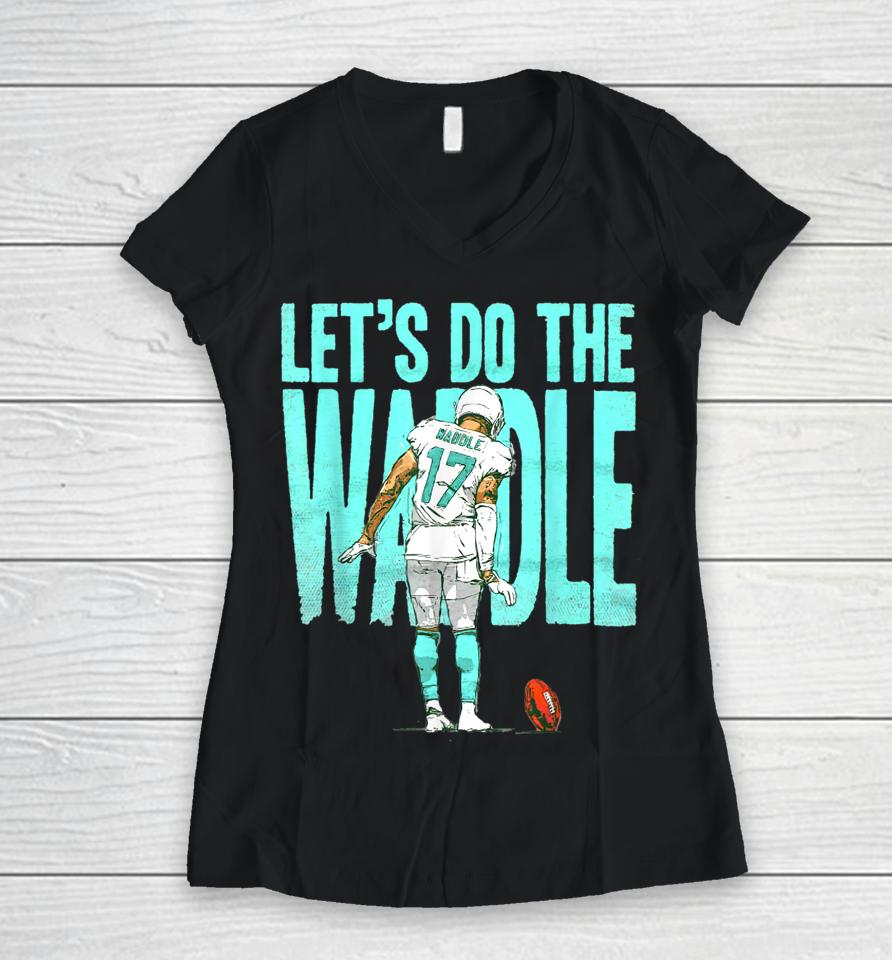 Let's Do The Waddle Dance Women V-Neck T-Shirt