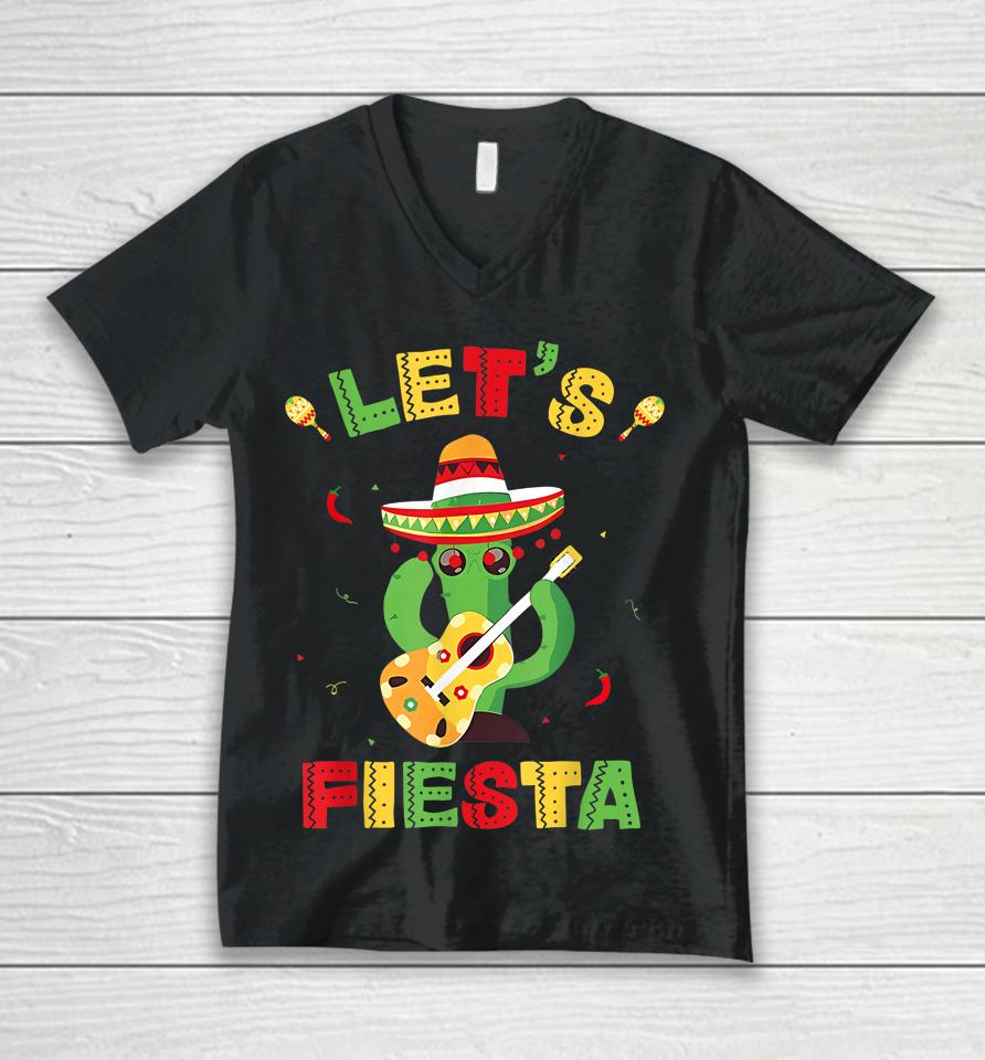 Let's Fiesta Cinco De Mayo Mexican Party Unisex V-Neck T-Shirt