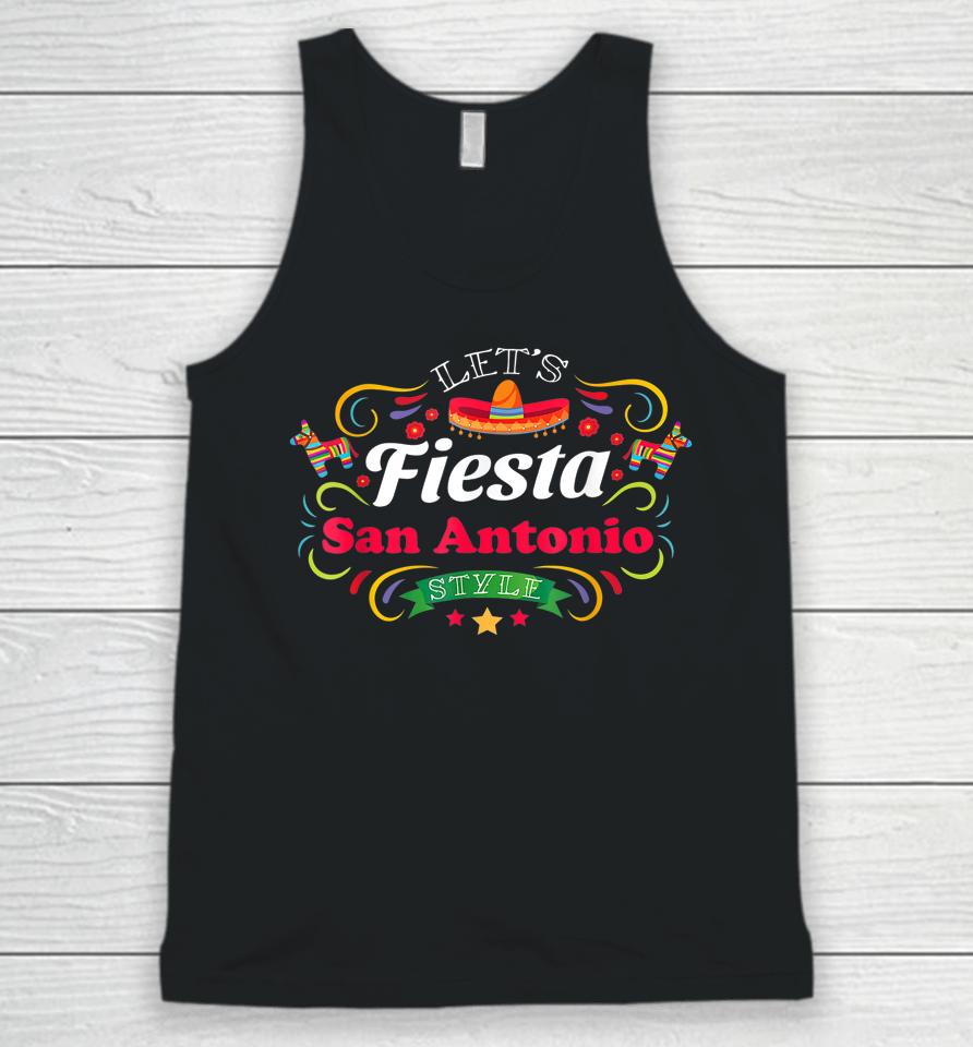 Let's Fiesta Drinking Party San Antonio Cinco De Mayo Unisex Tank Top