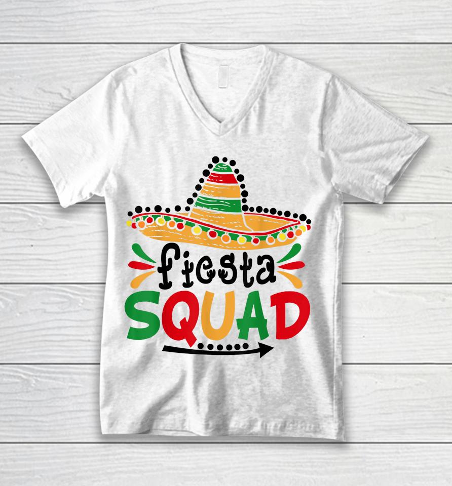 Let's Fiesta Squad Cinco De Mayo 5Th May Mexican Unisex V-Neck T-Shirt