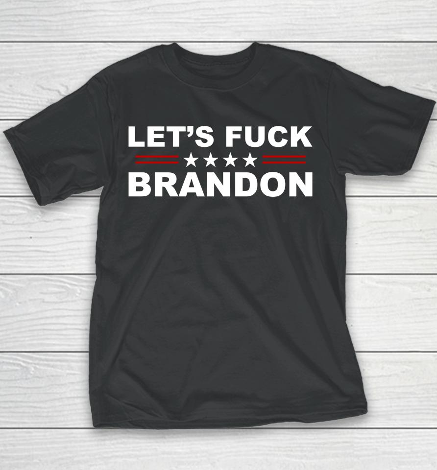 Let's Fuck Brandon Shirt Trump Rally Youth T-Shirt