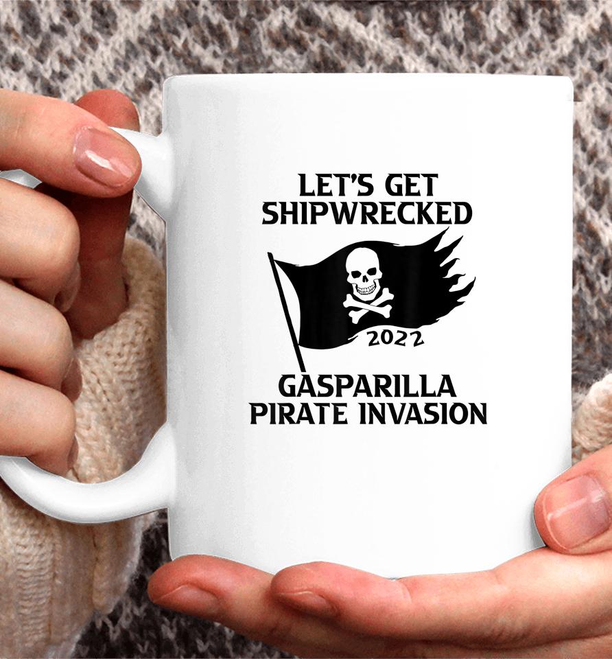 Let's Get Shipwrecked Pirate Jolly Roger Gasparilla 2022 Coffee Mug