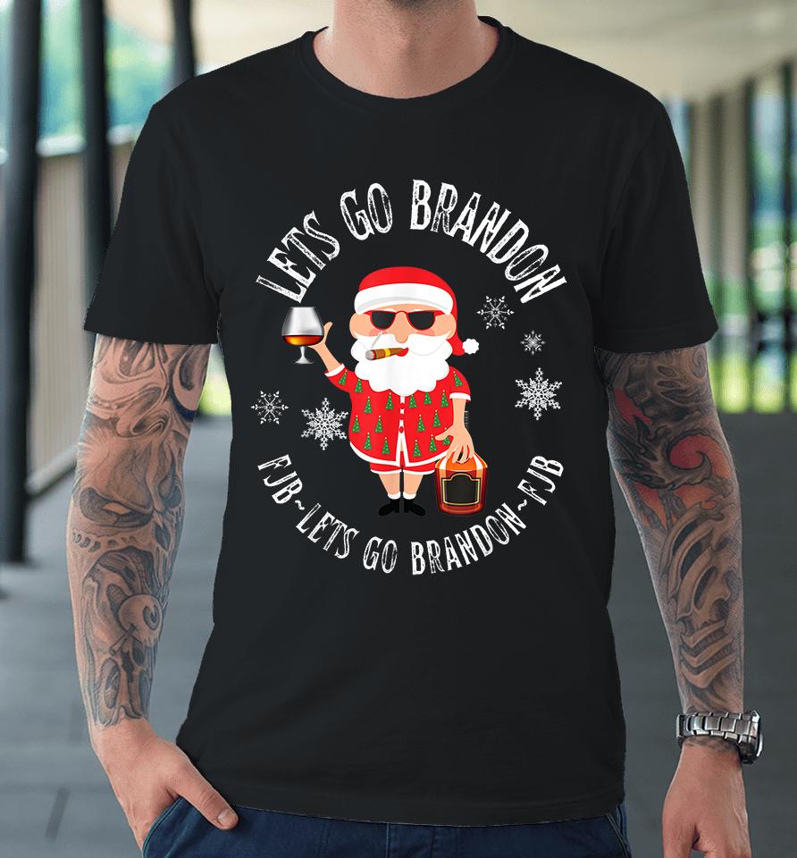 Let's Go Brandon Christmas Eve Holiday Santa Premium T-Shirt