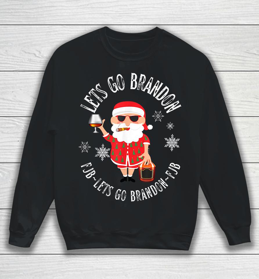 Let's Go Brandon Christmas Eve Holiday Santa Sweatshirt