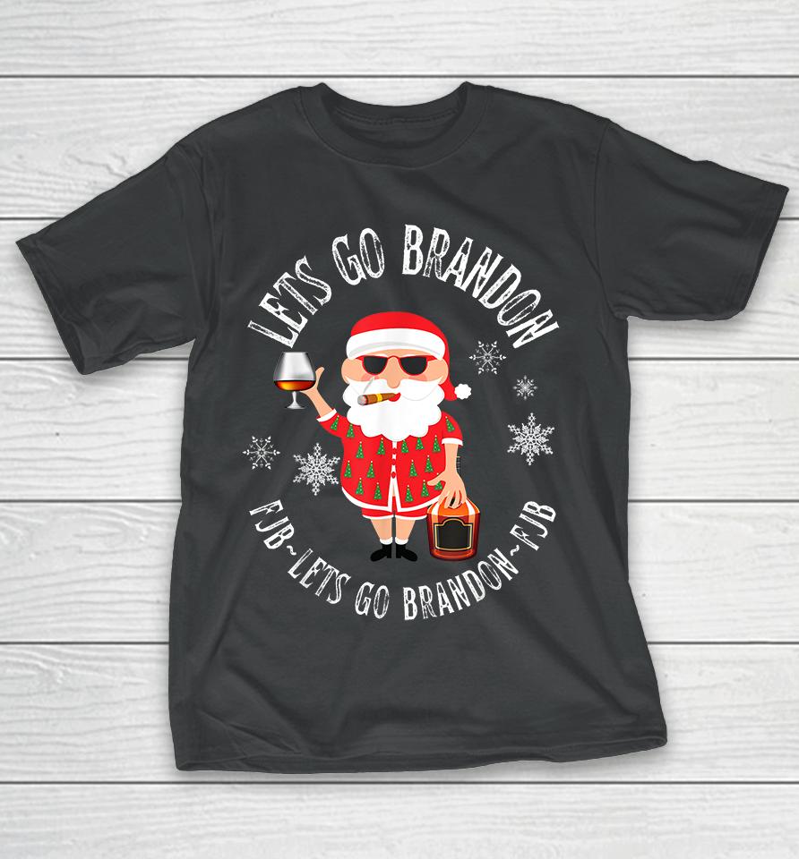 Let's Go Brandon Christmas Eve Holiday Santa T-Shirt