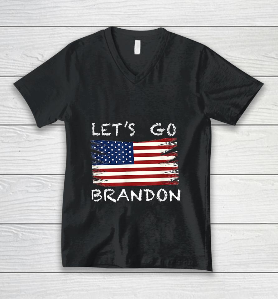 Let's Go Brandon Unisex V-Neck T-Shirt