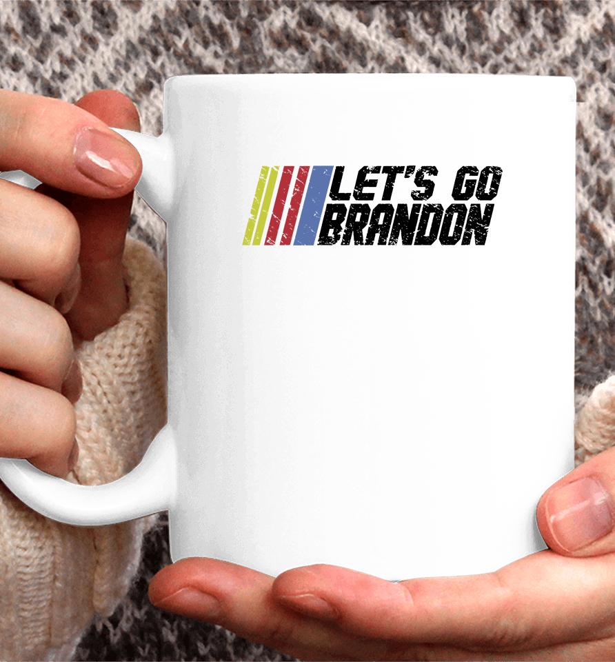 Let's Go Brandon White Coffee Mug