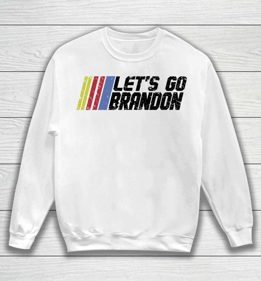Let's Go Brandon White Sweatshirt