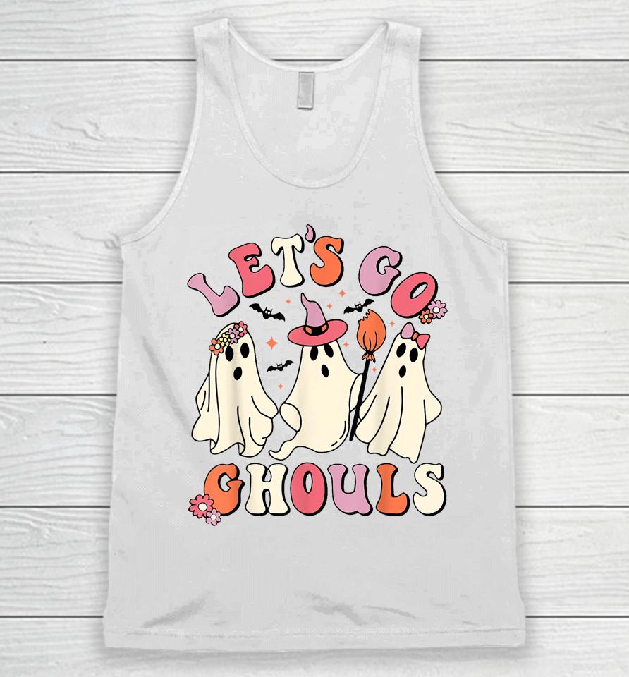 Let's Go Ghouls Funny Ghost Halloween Unisex Tank Top