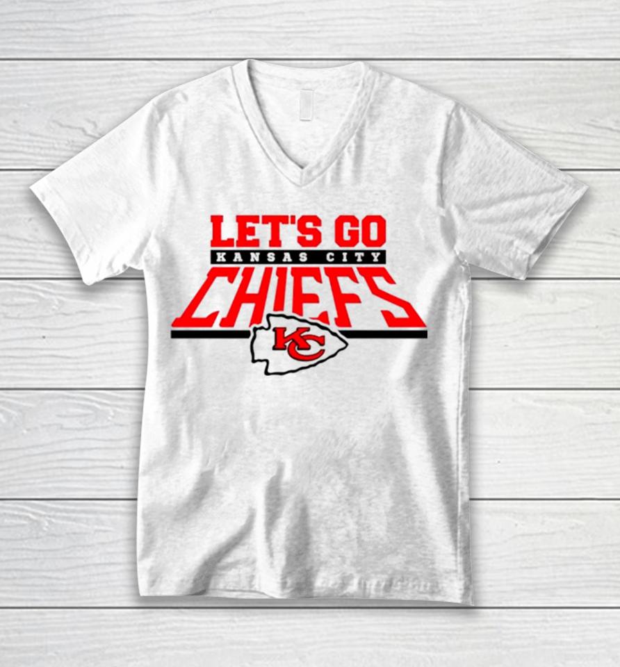 Let’s Go Kansas City Chiefs Nfl Football Unisex V-Neck T-Shirt