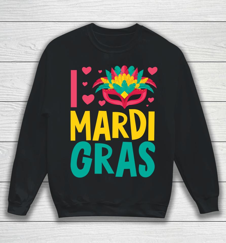 Let's Mardi Gras Y'all Celebrating Party Love Mardi Gras Sweatshirt