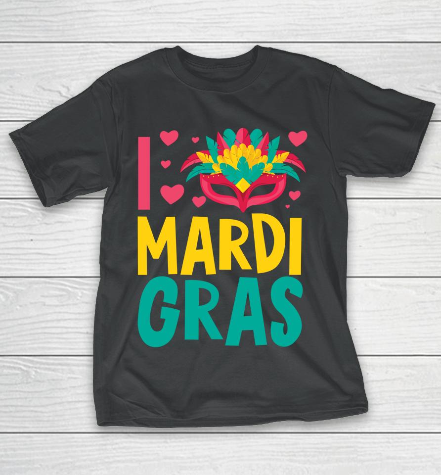 Let's Mardi Gras Y'all Celebrating Party Love Mardi Gras T-Shirt