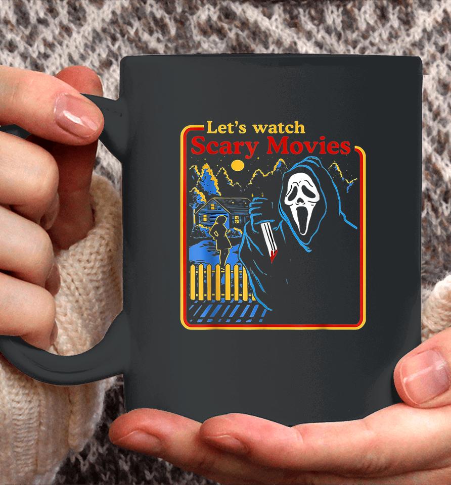 Let's Watch Scary Movies Scream Ghost Horror Tee Legends Coffee Mug