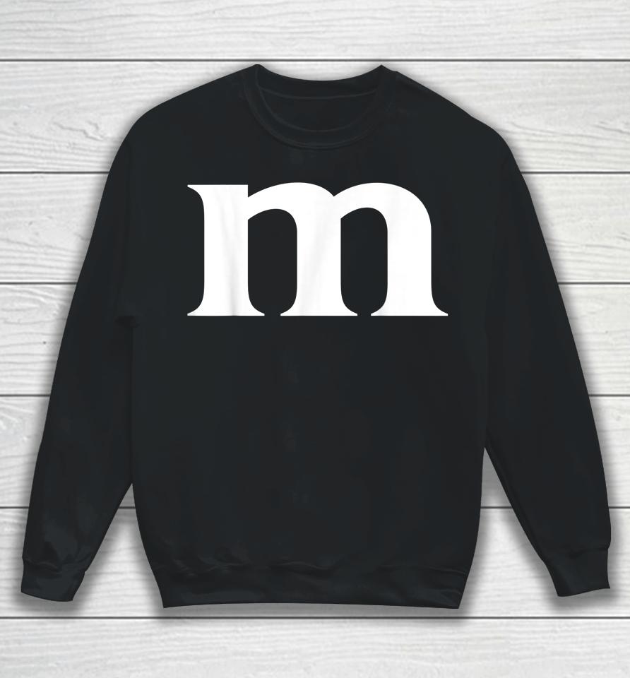 Letter M Halloween Sweatshirt