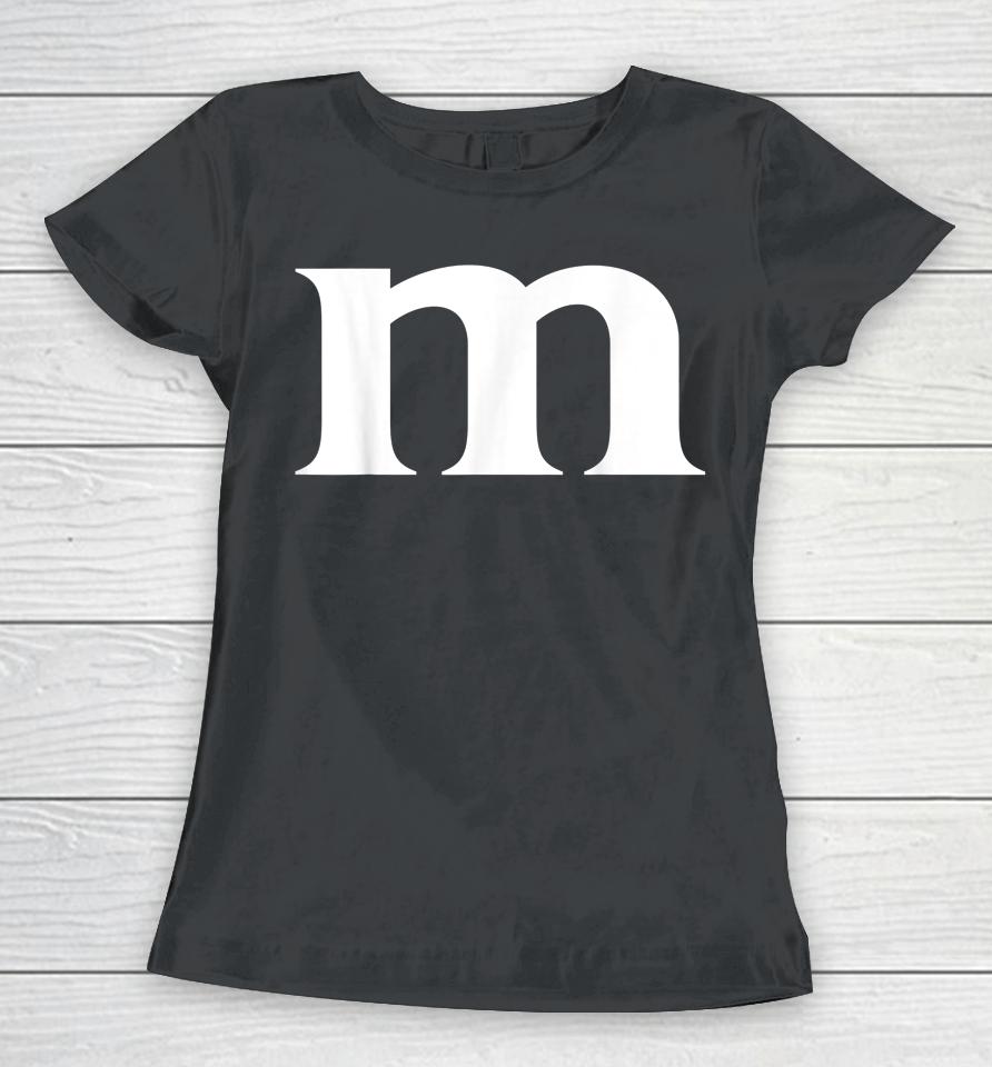 Letter M Halloween Women T-Shirt