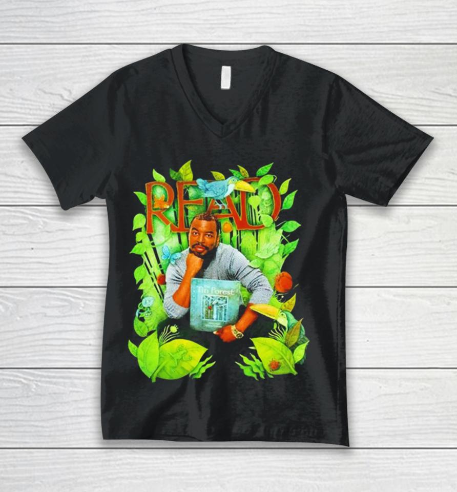 Levar Burton Read The Tin Forest Unisex V-Neck T-Shirt