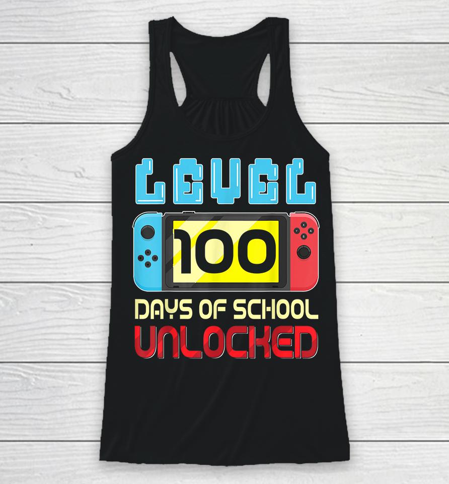 Level 100 Days Of School Unlocked Racerback Tank